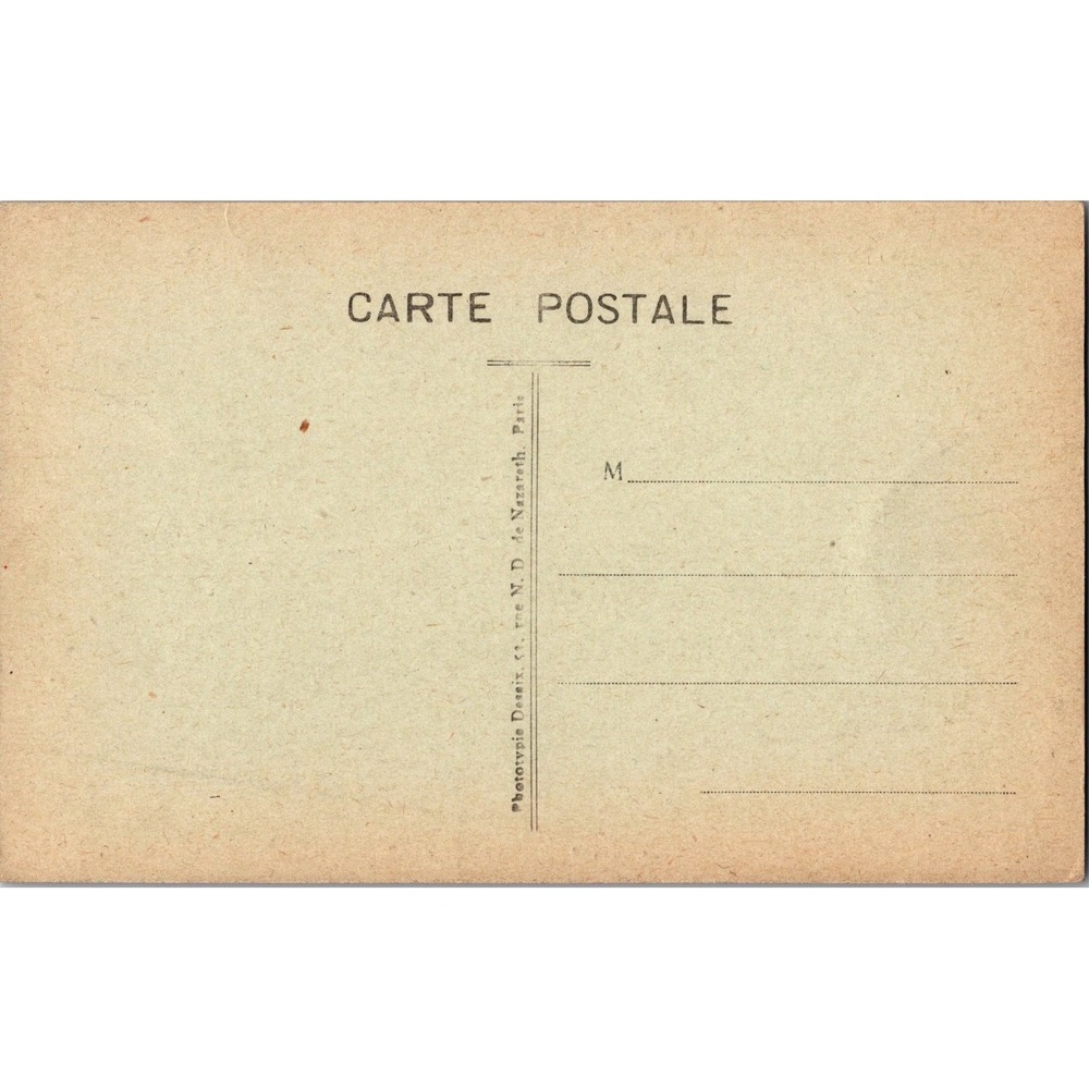 Vintage Ravieres Yonne France L'Hôtel de Ville Postcard c. Early 1900s - Picture 2 of 2